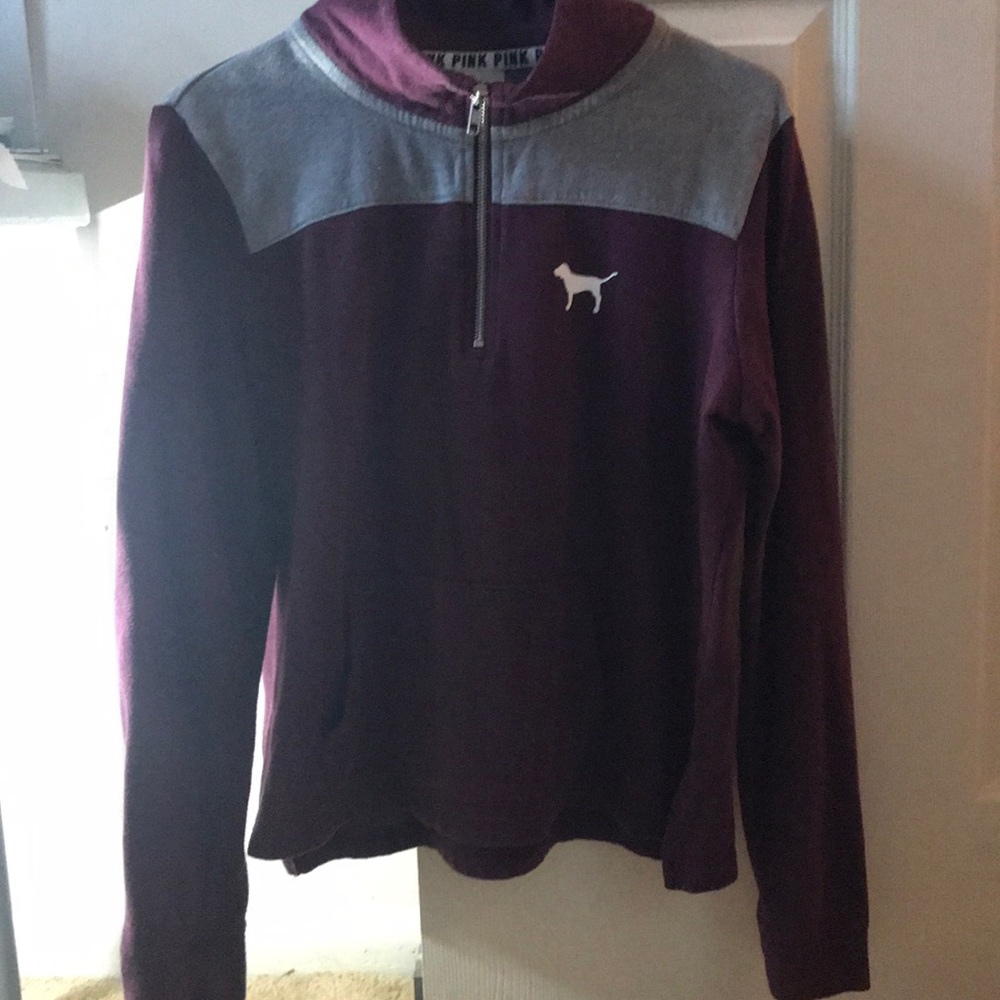 Pink Crew neck hoodie